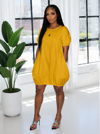 Solid Parachute Dress