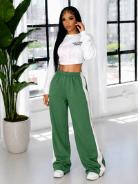 Two-Tone Combo Sweatpants