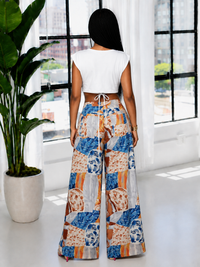 Colorbolck Straight Pants