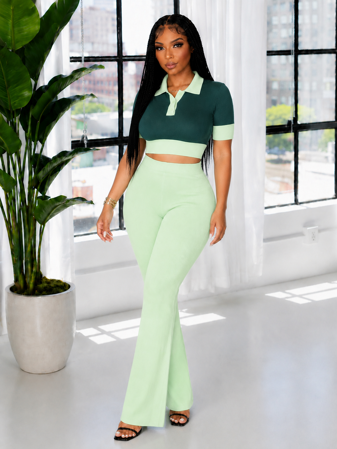 Polo Top & Pants Set