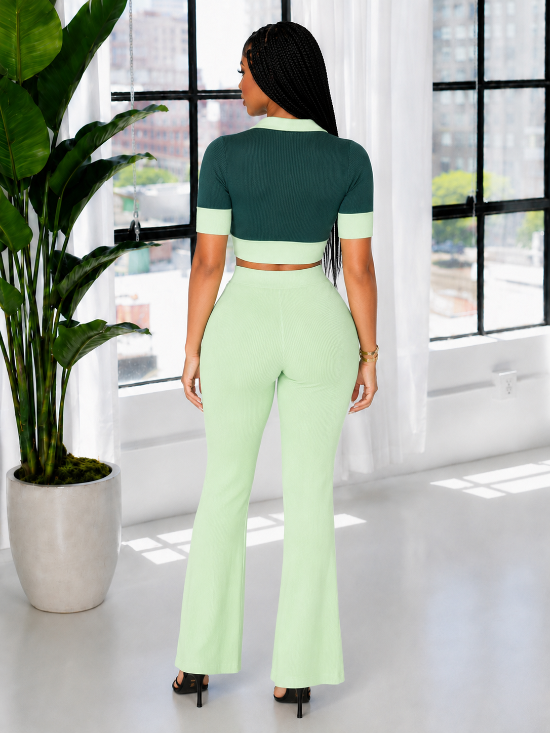 Polo Top & Pants Set
