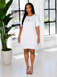 Solid Parachute Dress
