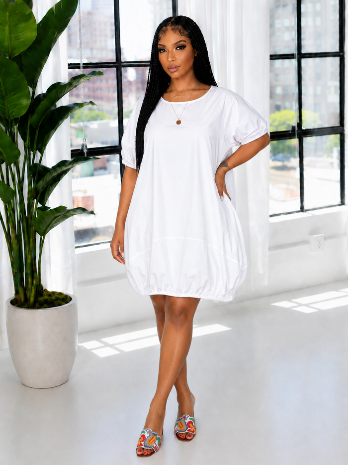 Solid Parachute Dress