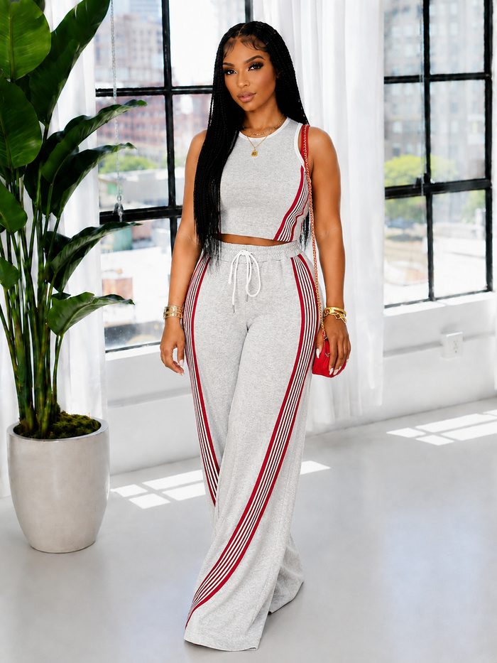 Stripe Tank Top & Pants Set