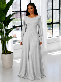 Bishop Sleeve Maxi Dress