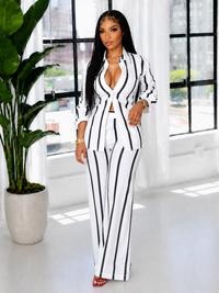 Stripe Shirt & Pants Set