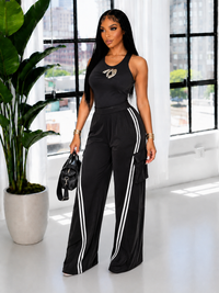 Stripe Cargo Pants