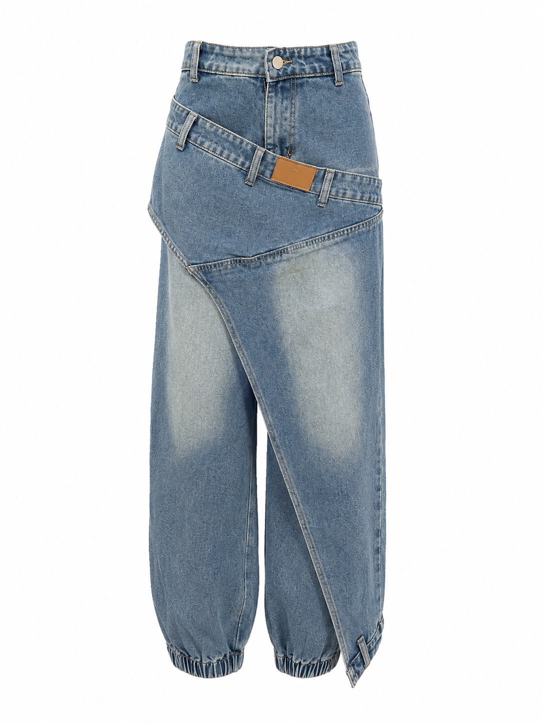 Asymmetric Overlap Jeans