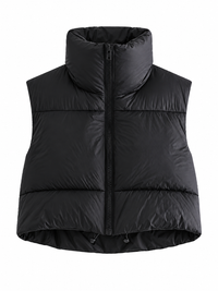 Zip-Front Puffer Vest