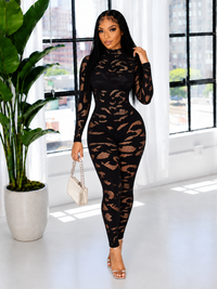 Lace Skinny Jumpsuit