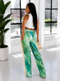 Fringe Combo Printed Pants