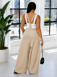 Tied Wide-Leg Overalls