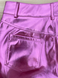 Metallic Flared Pants