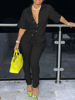 Solid Shirt & Ruched Pants Set