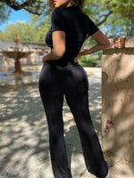 Solid Ruched Shirt & Pants Set