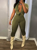Solid Ruched Shirt & Pants Set