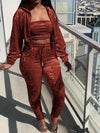 Solid Velvet 3PC Set