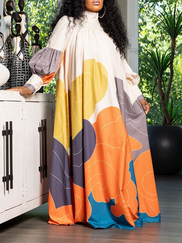 Printed Maxi Dress-Clearance