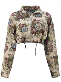 Printed Zip-Front Jacket-Clearance