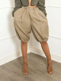 Solid Jogger Shorts