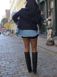 Denim Combo Blazer