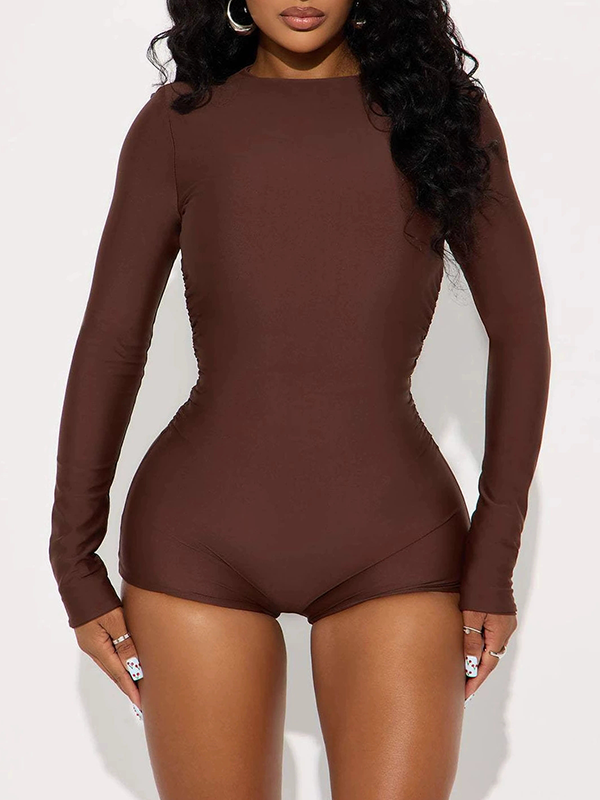 Solid Skinny Romper