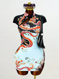 Printed Bodycon Dress