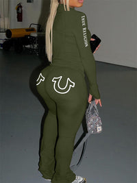 Logo Zip Top & Pants Set