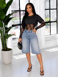 Lace Combo Bodysuit