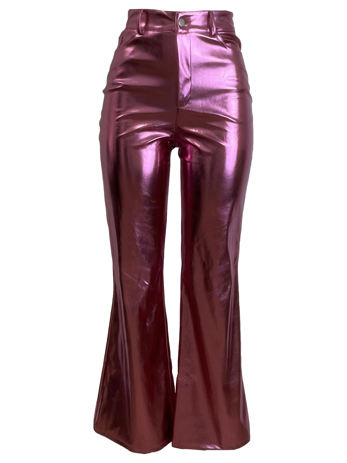 Metallic Flared Pants