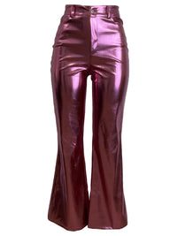 Metallic Flared Pants