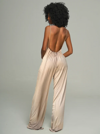 Plunge Cami Jumpsuit---clearance