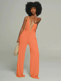 Plunge Cami Jumpsuit---clearance