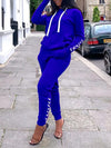 Lace-Up Hoodie & Pants Set