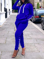 Lace-Up Hoodie & Pants Set