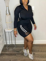 Zip-Front Top & Shorts Set