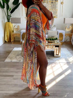 Printed Chiffon Kimono