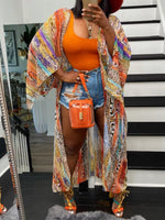 Printed Chiffon Kimono