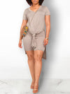 Side-Slit Tee & Biker Shorts Set