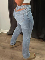 Bellizimos Cutout Back Jeans