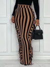 Bellizimos Fringe Combo Stripe Skirt