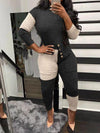 Bellizimos Two-Tone Knit Top & Pants Set