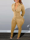 Drawstring Shirt & Ruched Pants Set