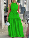 Bellizimos Sleeveless Elastic-Waist Maxi Dress