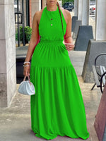 Bellizimos Sleeveless Elastic-Waist Maxi Dress