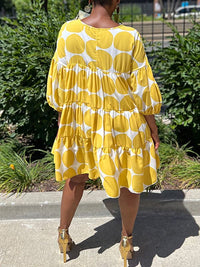 Dot Ruffle Dress-Clearance