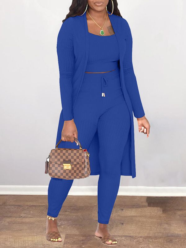 Solid Ribbed 3PC Set