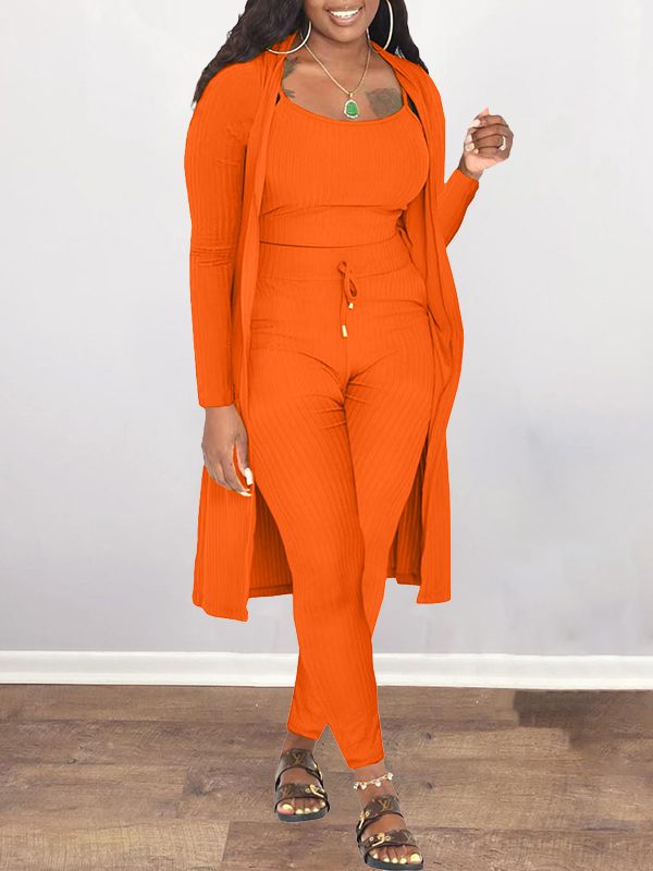 Solid Ribbed 3PC Set