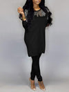 Sequin Boat-Neck Top & Pants Set