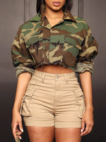 Camo Cropped Jacket